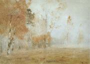 Isaac Levitan Mist,Autumn oil painting